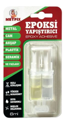 METFIX EPOKSI YAPISTIRICI 6 ML SEFFAF SIRINGA